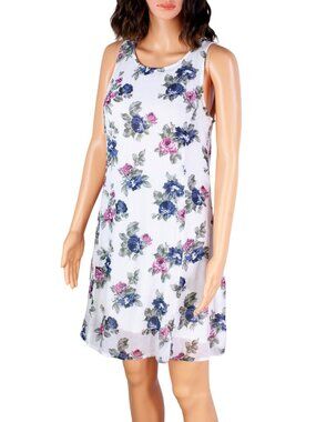 Abercrombie & Fitch Size L Floral Mini Dress Sleeveless Lightweight